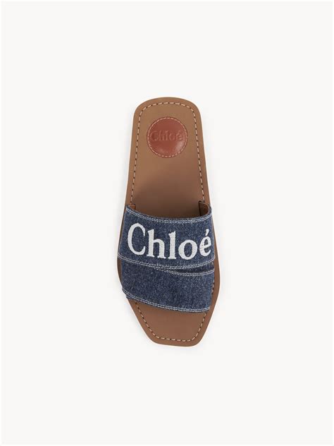 chloe woody flat mule.